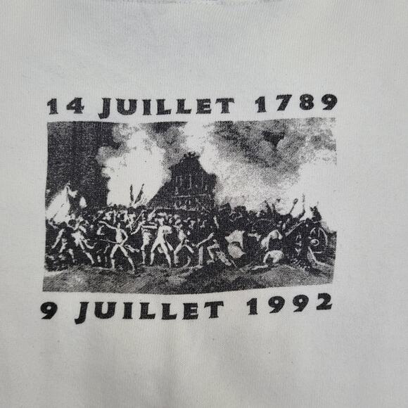 Vintage 1992 Bastille-Days Milwaukee Sweatshirt XL 24x25 France - Picture 4 of 15